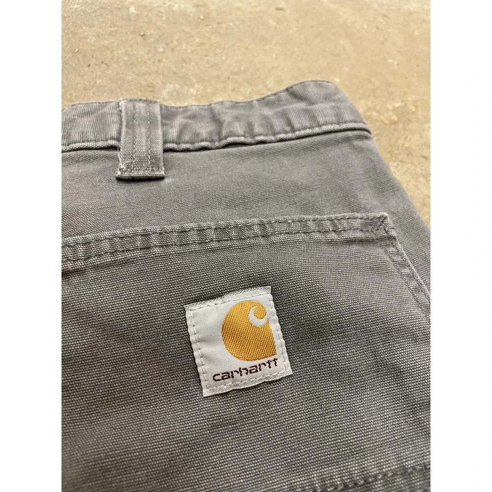 Carhartt Pants‎ Mens 36x30 Gray Rugged Flex Relaxed Fit Carpenter Work 102291